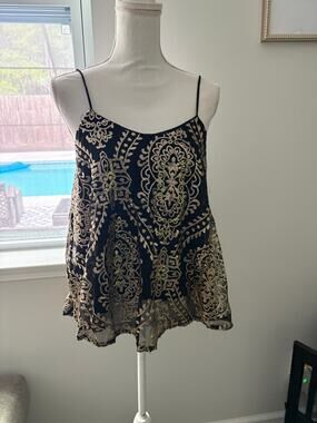 Camella Y2k Sequin tank top
